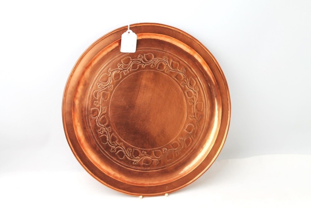 Keswick School of Industrial Arts copper charger