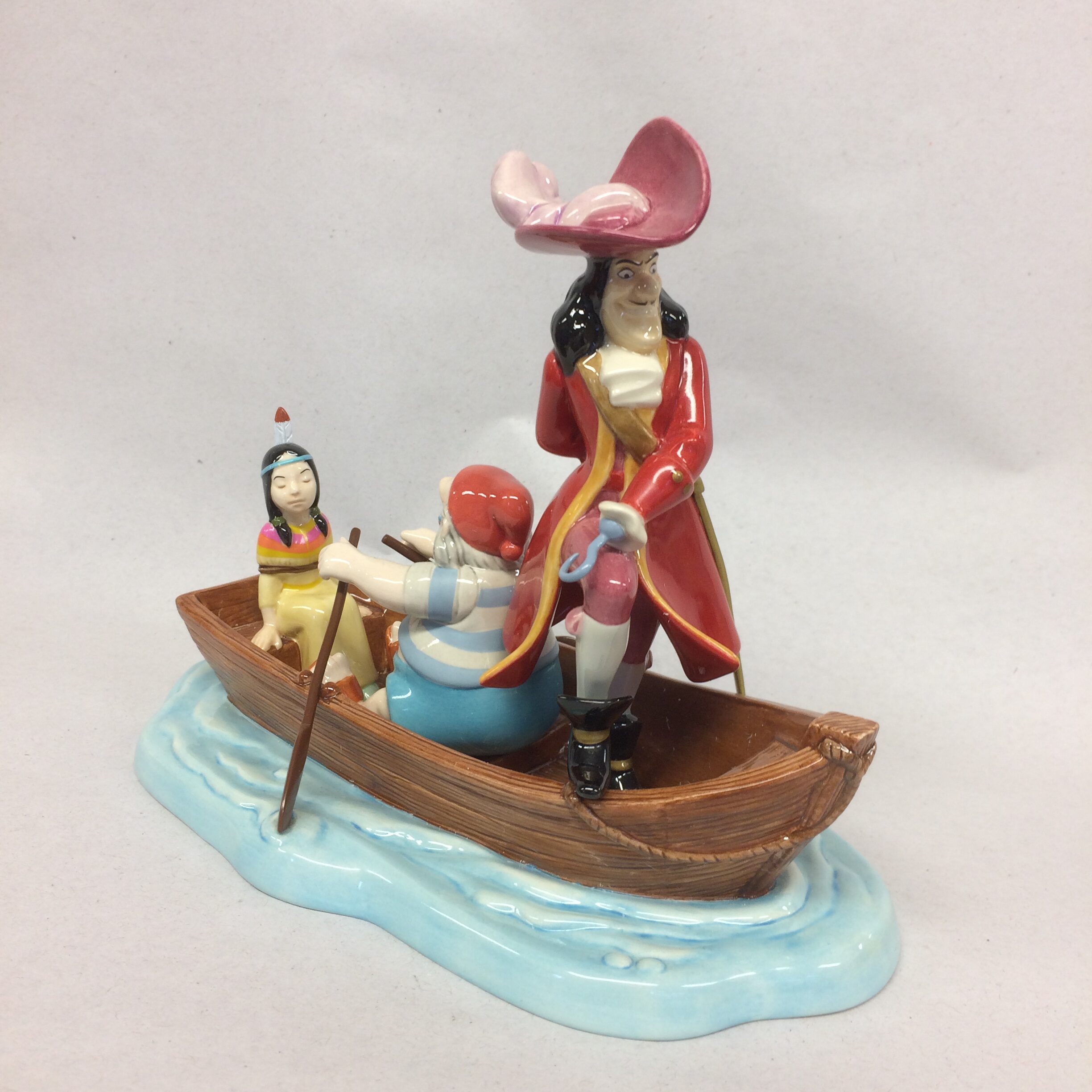 Boxed Disney Showcase Collection by Royal Doulton Peter Pan Heading for Skull Rock figure