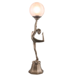Art Deco Acrobat Lady Figurine Table Lamp 399032