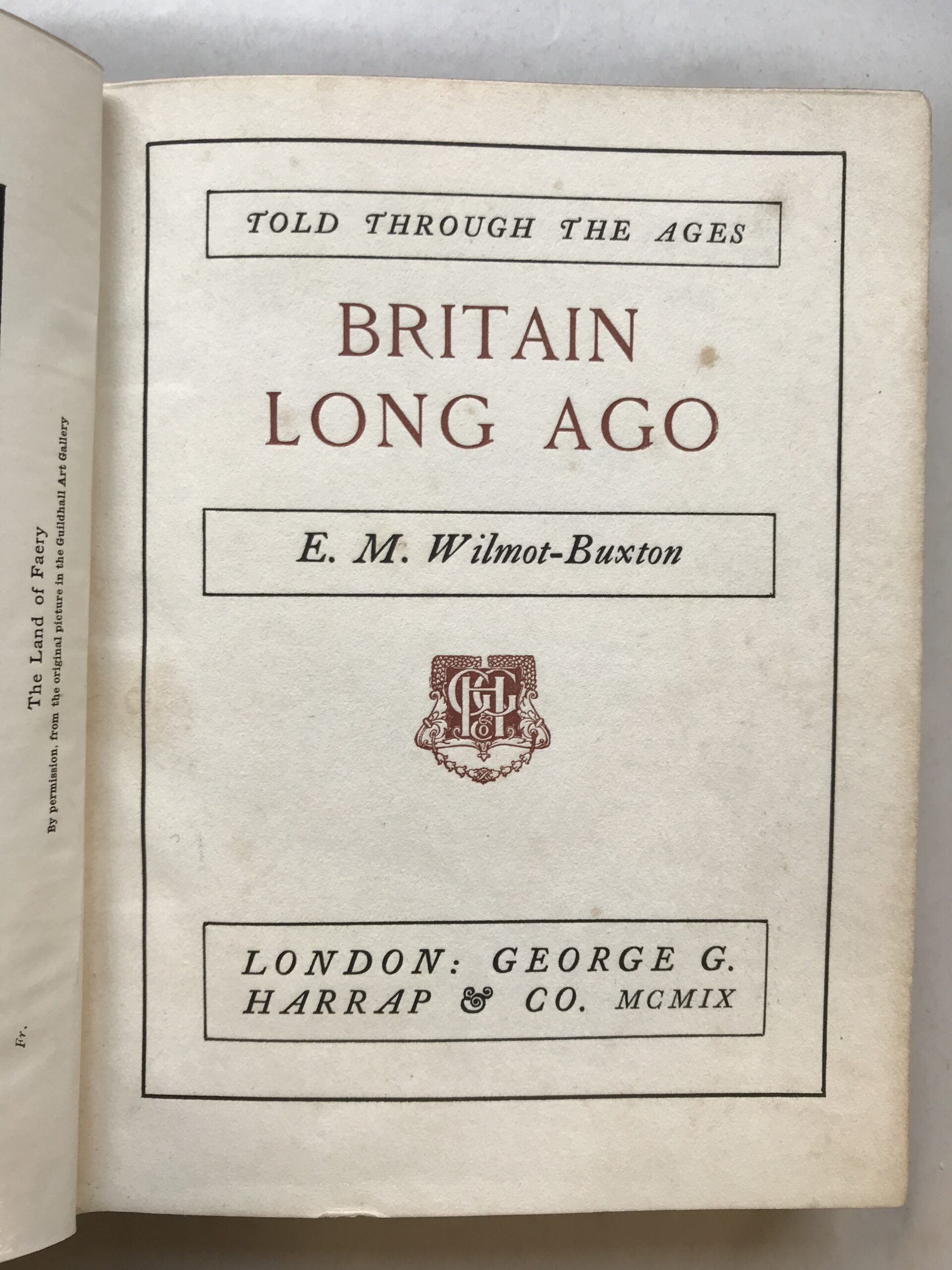 britain long ago wilmot buxton 1913 harrap