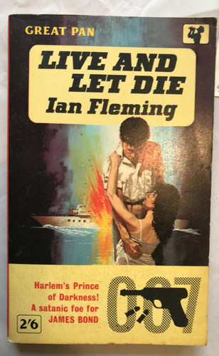 Ian Fleming James Bond Book - Live and Let Die Pan 1962 8th Printing