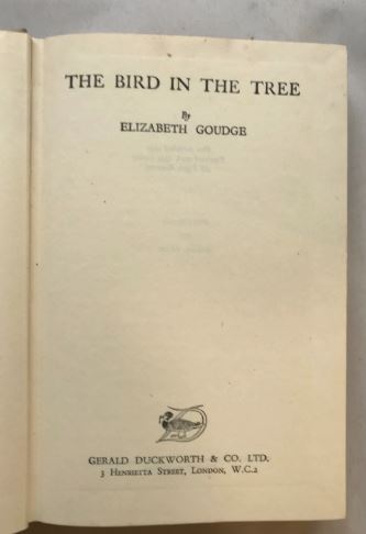 GOUDGE, ELIZABETH (1900-1984) The bird in the tree 1949