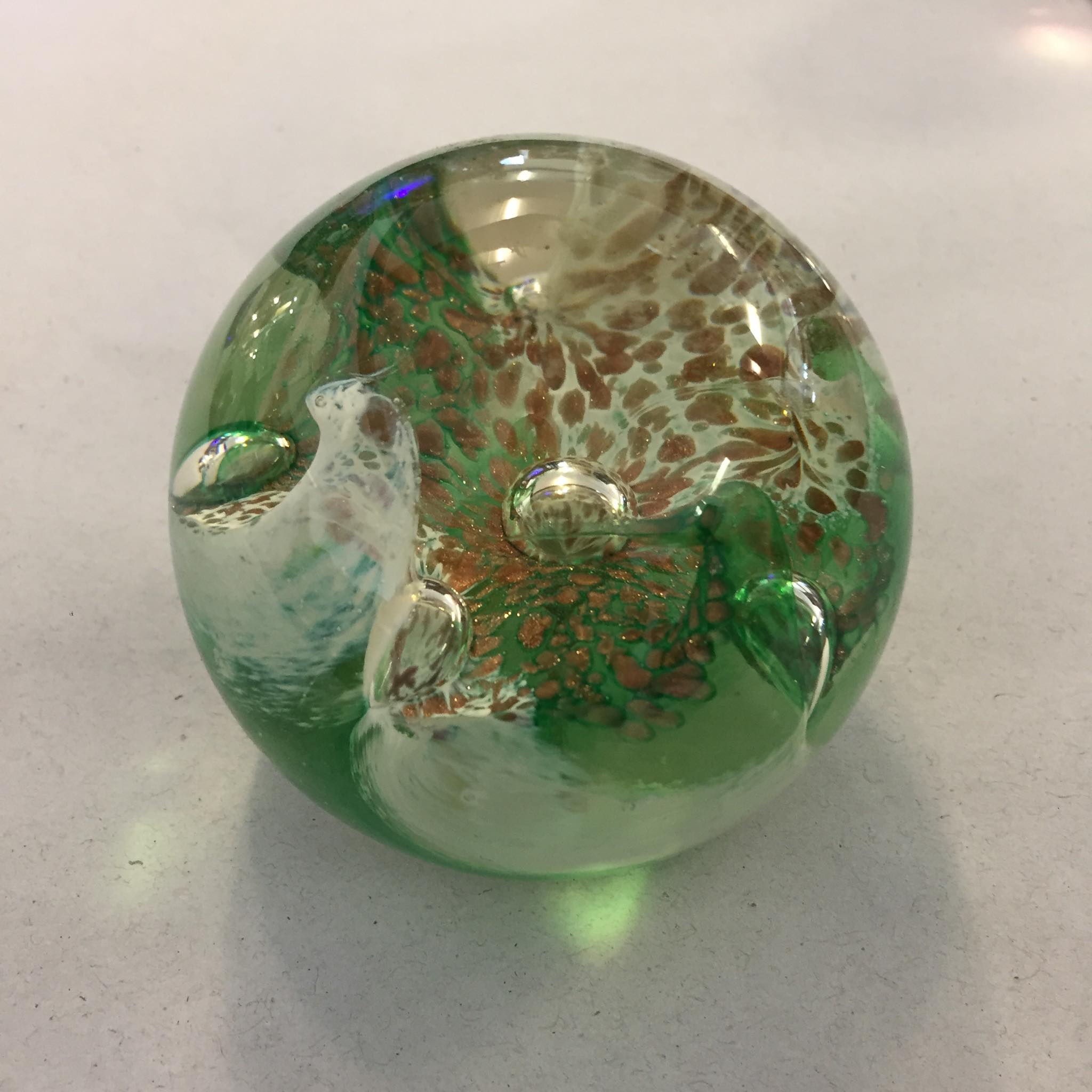 Caithness Glass paperweight, handcrafted by the renowned Scottish art glass studio Caithness Glass