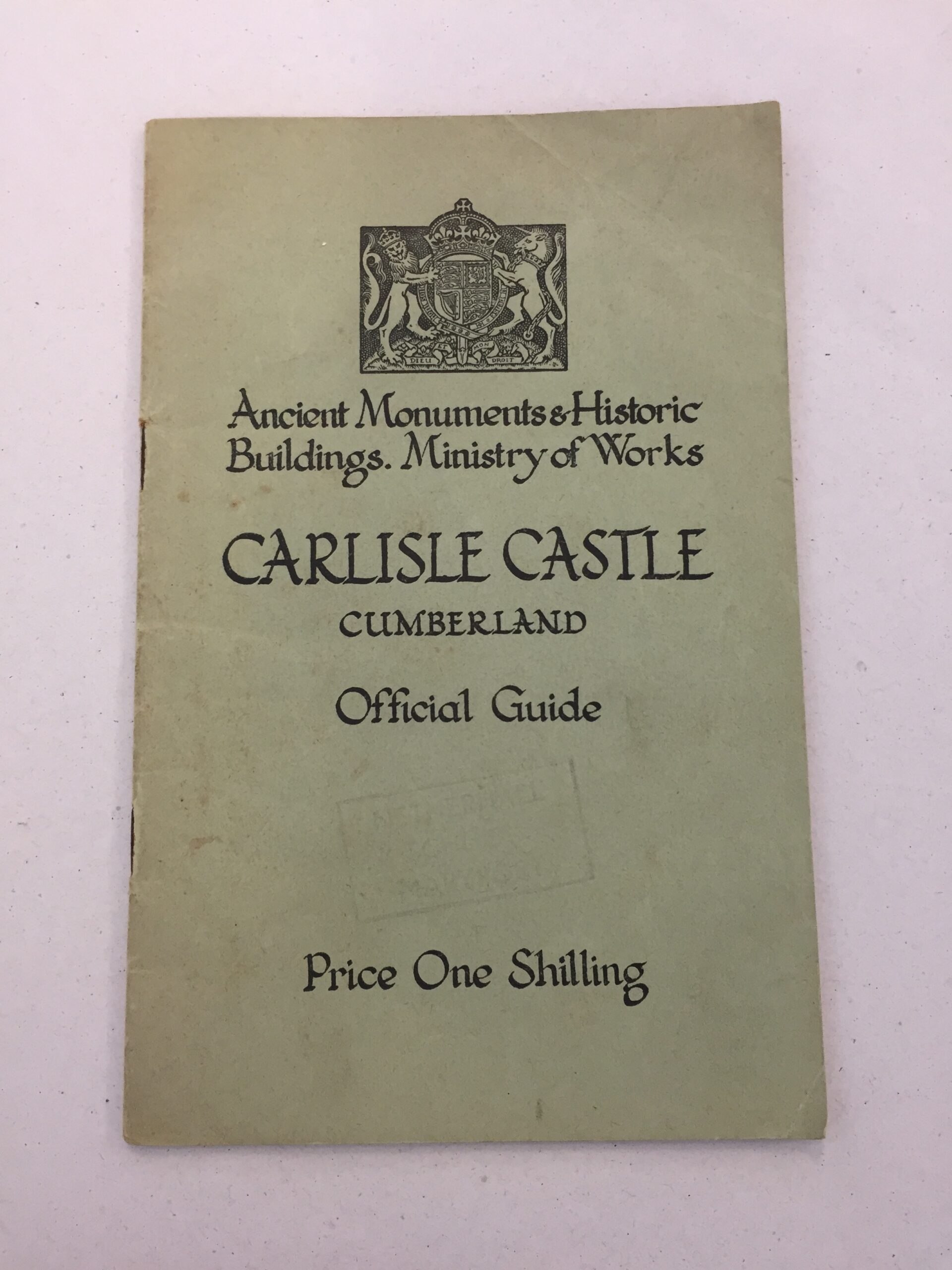 official guide booklet for Carlisle Castle in Cumberland, published by the Ministry of Works