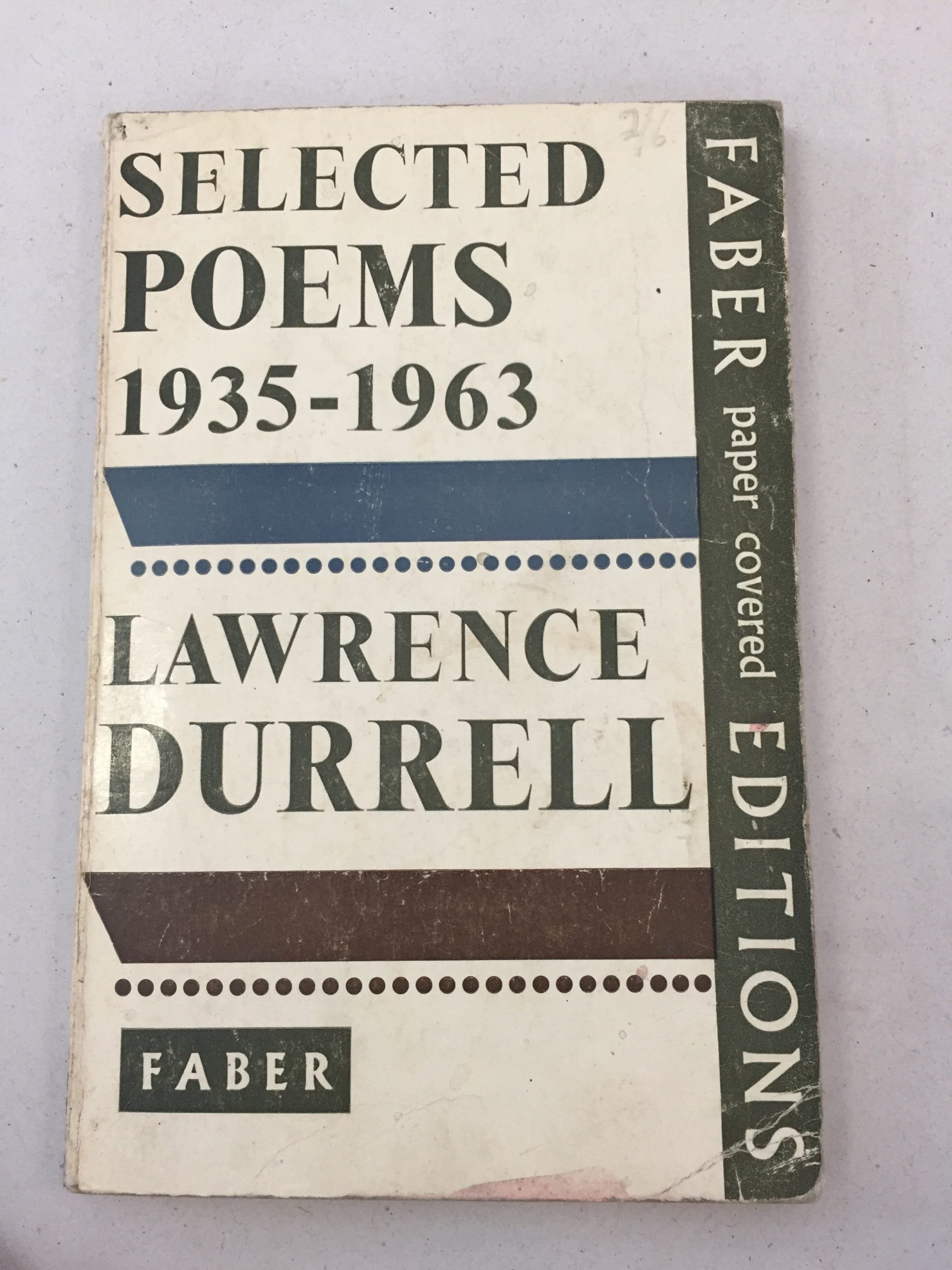 Selected Poems 1935–1963 Lawrence Durrell Faber Paper Covered Editions Faber & Faber