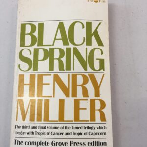 Henry Miller Black Spring Grove Press
