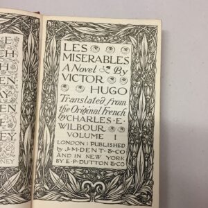 Everyman's Library edition of Les Misérables Victor Hugo