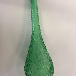 Green Glass Bubble Vase