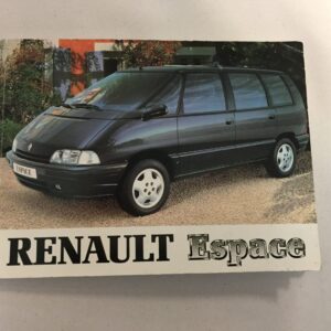 brochure for the second-generation Renault Espace II multi-purpose vehicle (MPV