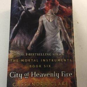 The Mortal Instruments series, titled City of Heavenly Fire by Cassandra Clare