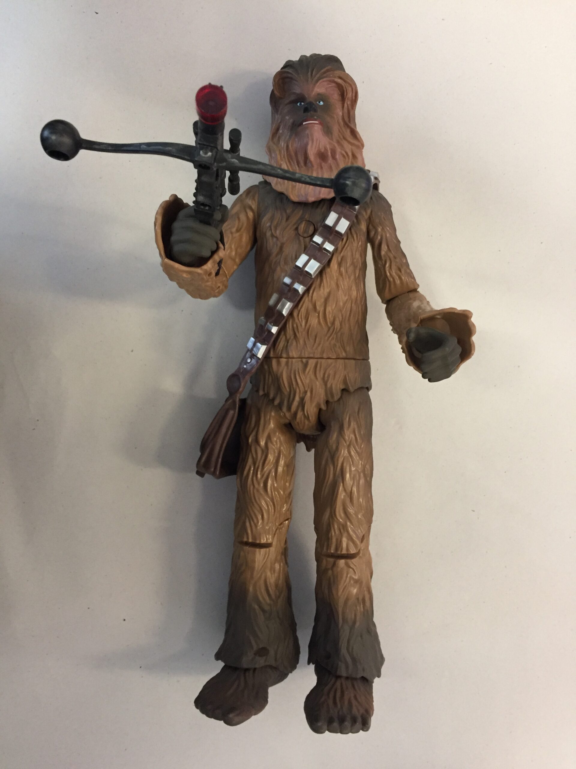Disney Store Star Wars Chewbacca Talking Action Figure, which stands approximately 15 inches (37 cm) tall