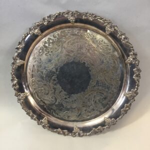 plated round tray