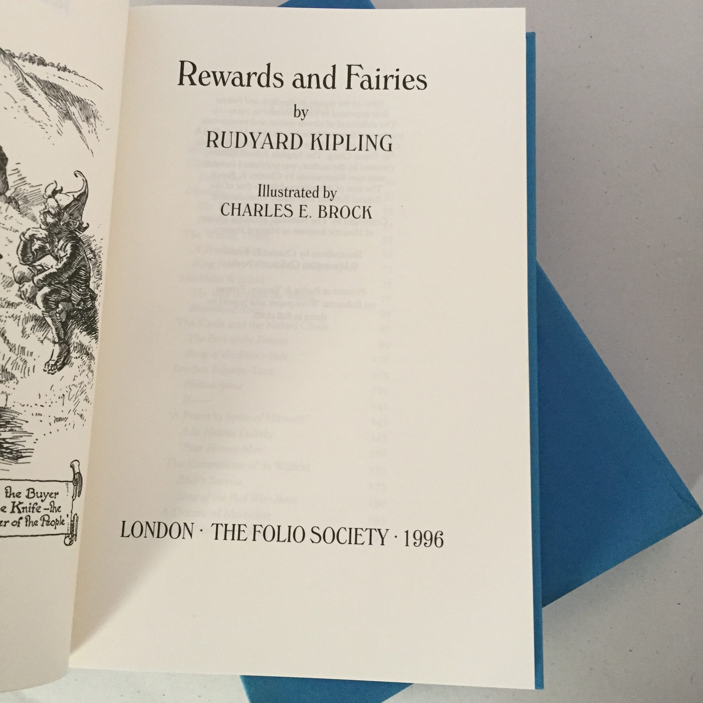 1996 Folio Society edition of Rewards and Fairies by Rudyard Kipling