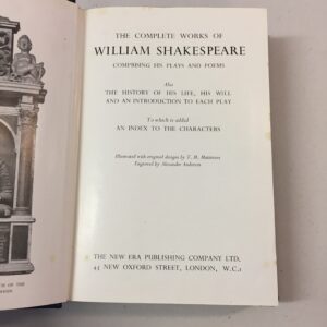 The Complete Works of William Shakespeare published by The New Era Publishing Company Ltd. in London