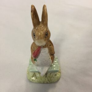 Beswick Beatrix Potter "Fierce Bad Rabbit" Figurine manufactured in England with a 1977 copyright by F. Warne & Co BP-3b stamp