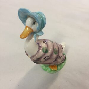Beswick Beatrix Potter "Jemima Puddleduck" ceramic figurine featuring the 1948 copyright backstamp BP-3b