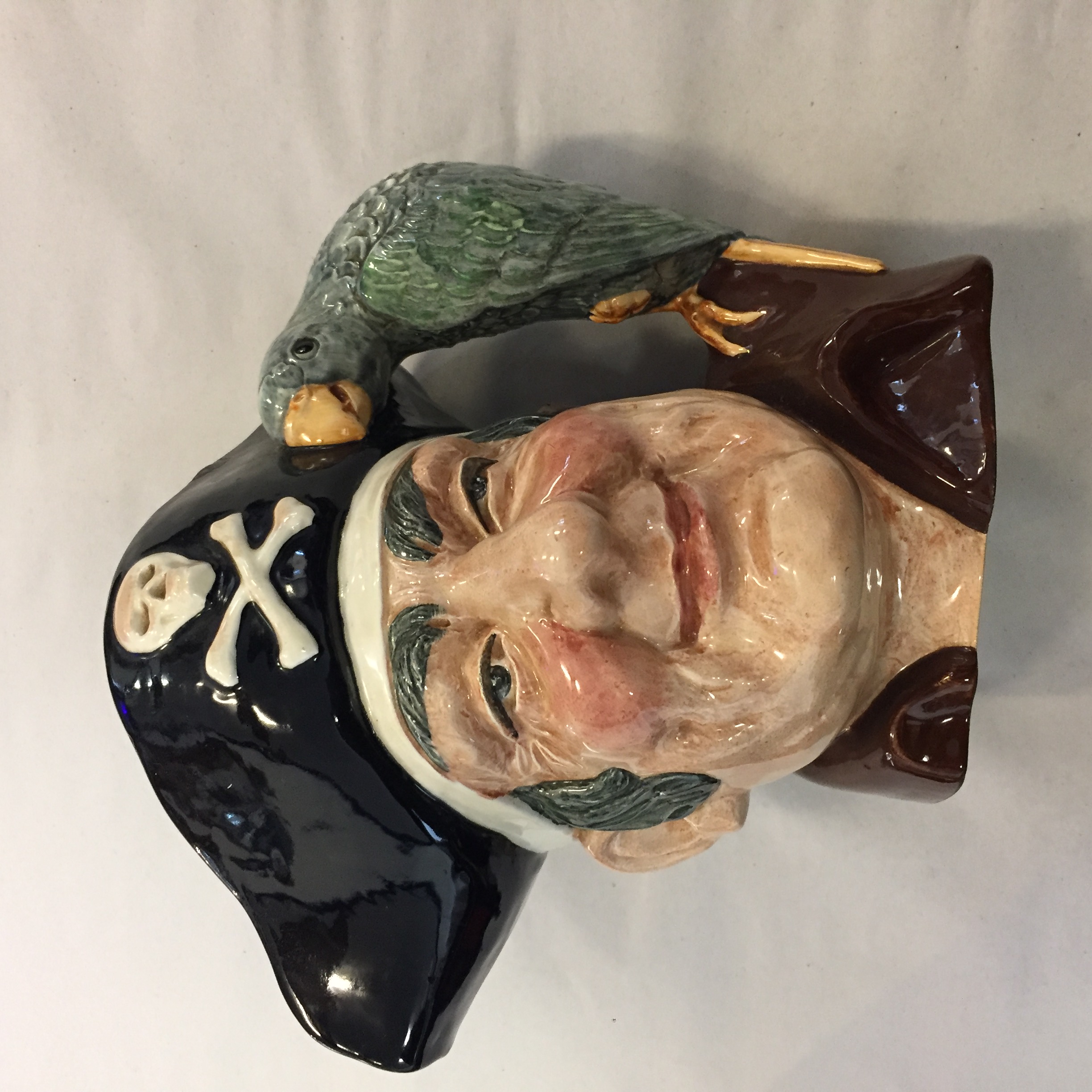 6827-4 Royal Doulton "Long John Silver" character jug (model number D.6335), copyrighted in 1951