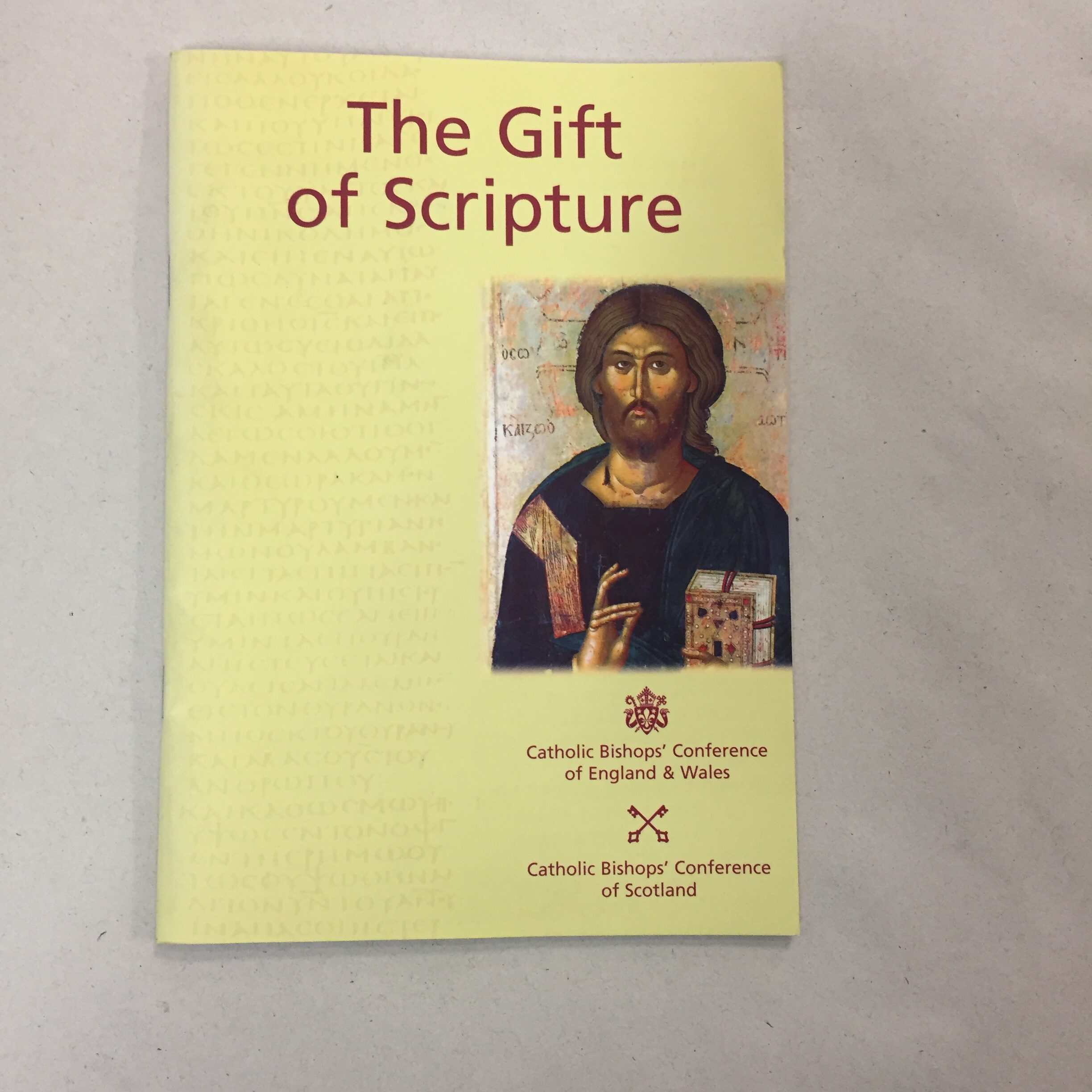 The Gift of Scripture, published in 2005 as a teaching document by the Catholic bishops' conferences of England, Wales, and Scotland