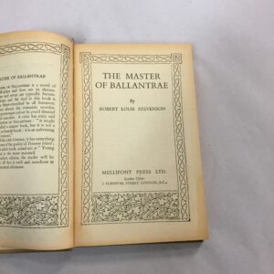 The Master of Ballantrae Robert Louis Stevenson Mellifont Press