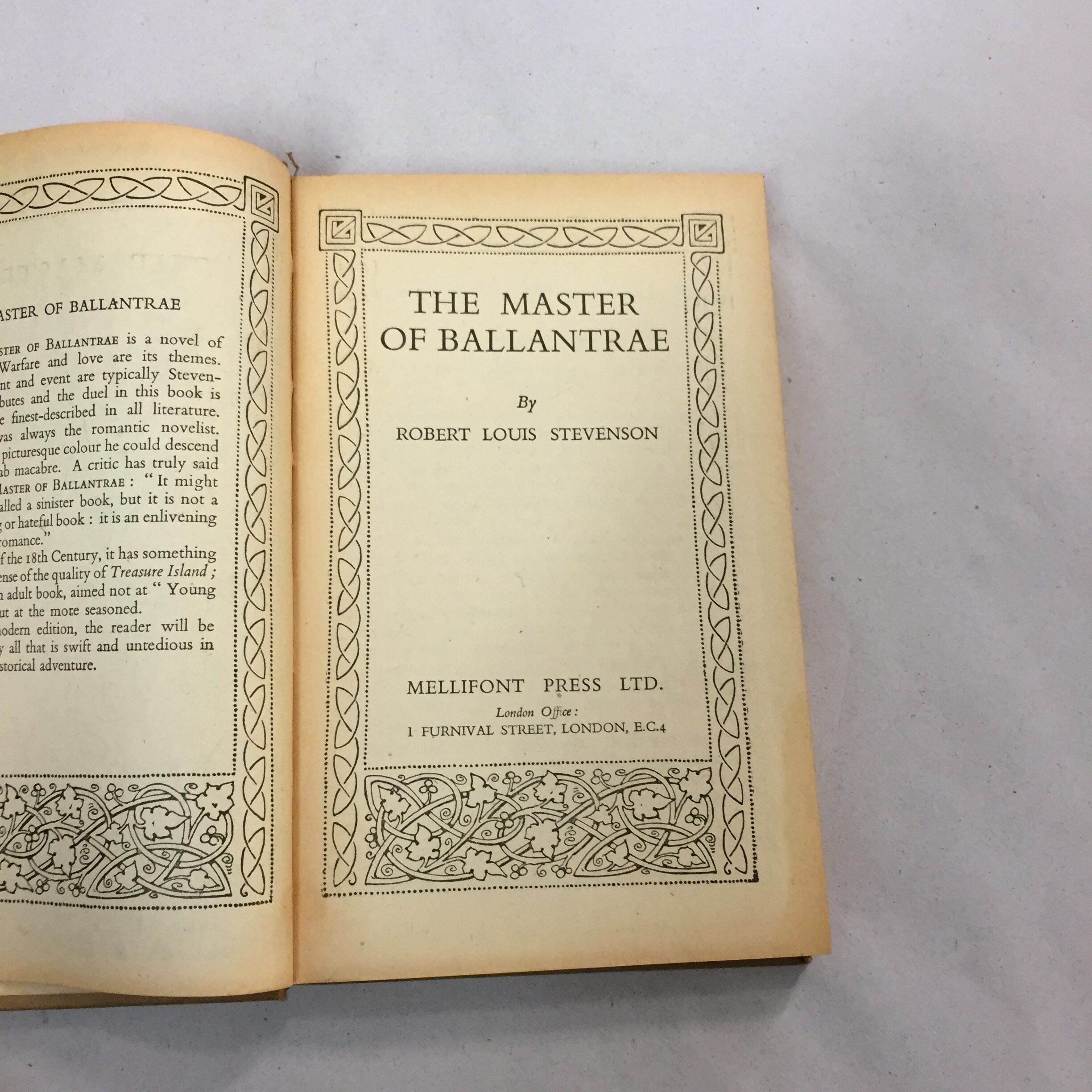 The Master of Ballantrae Robert Louis Stevenson Mellifont Press