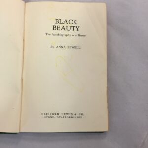 Black Beauty novel by Anna Sewell Clifford Lewis & Co