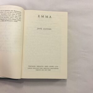 Emma by Jane Austen, published by Thomas Nelson and Sons Ltd
