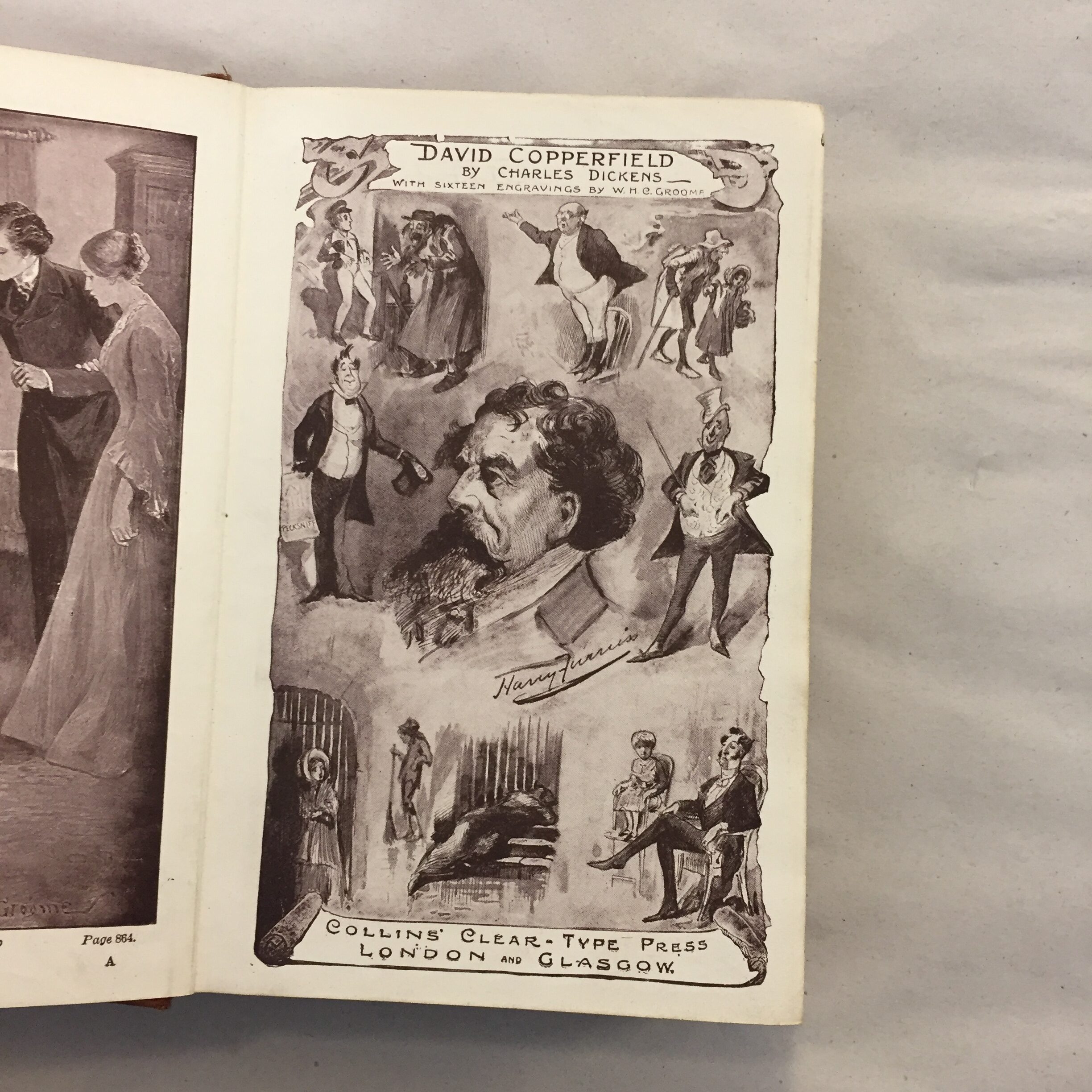 David Copperfield by Charles Dickens, published by Collins' Clear-Type Press